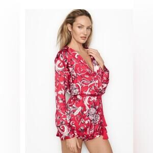 Victoria Secret silky romper pajamas